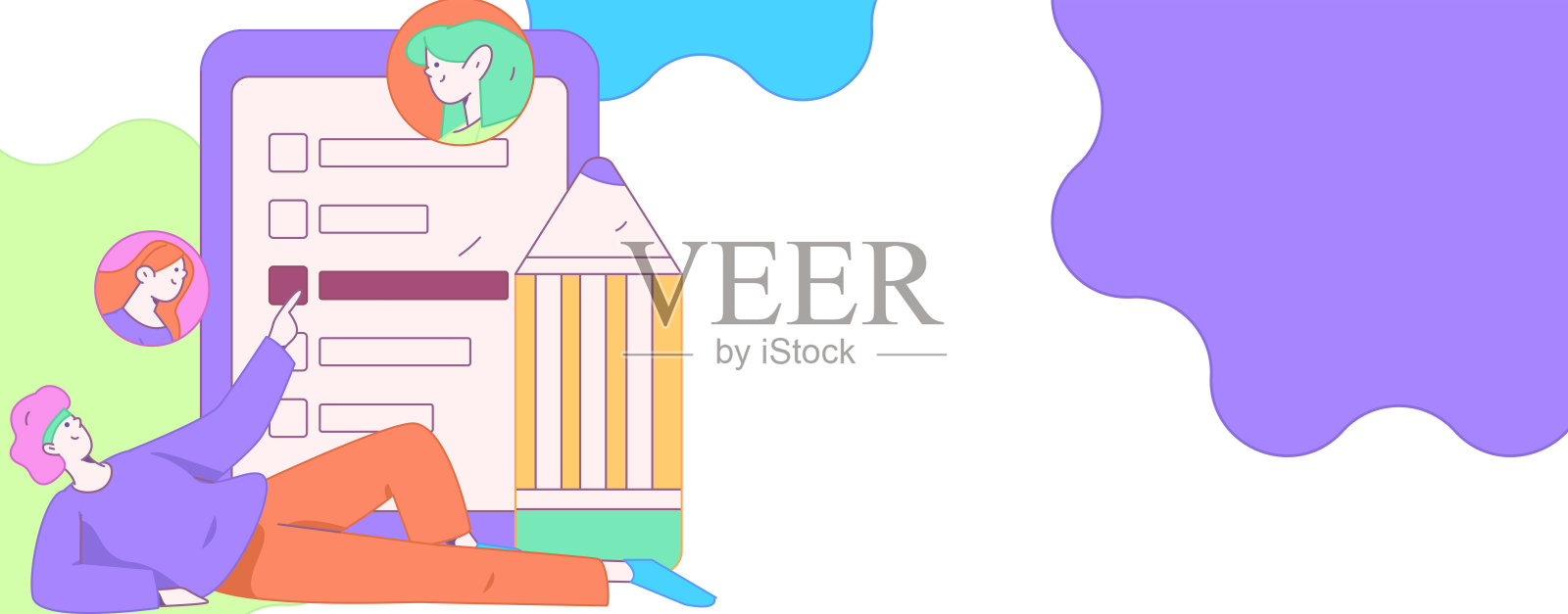 人员面试平面矢量概念操作手绘插图插画图片素材