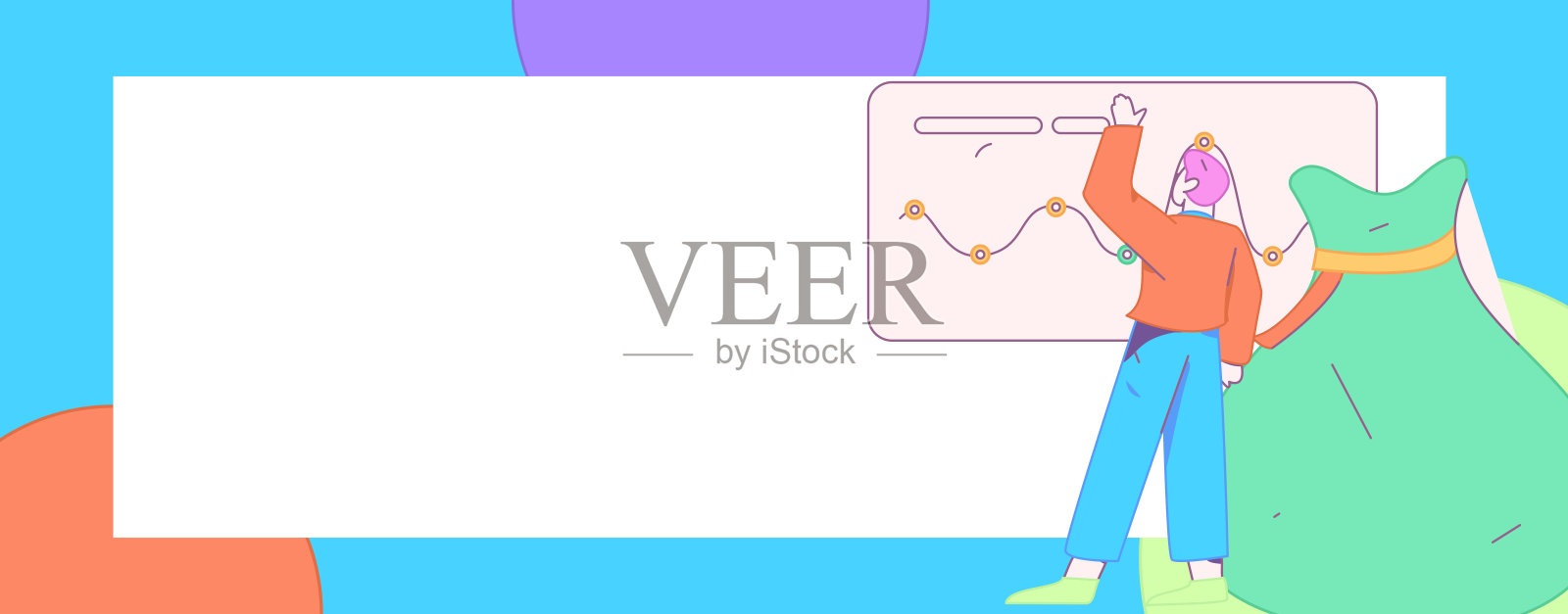 互联网理财投资平面矢量概念操作手绘插图插画图片素材