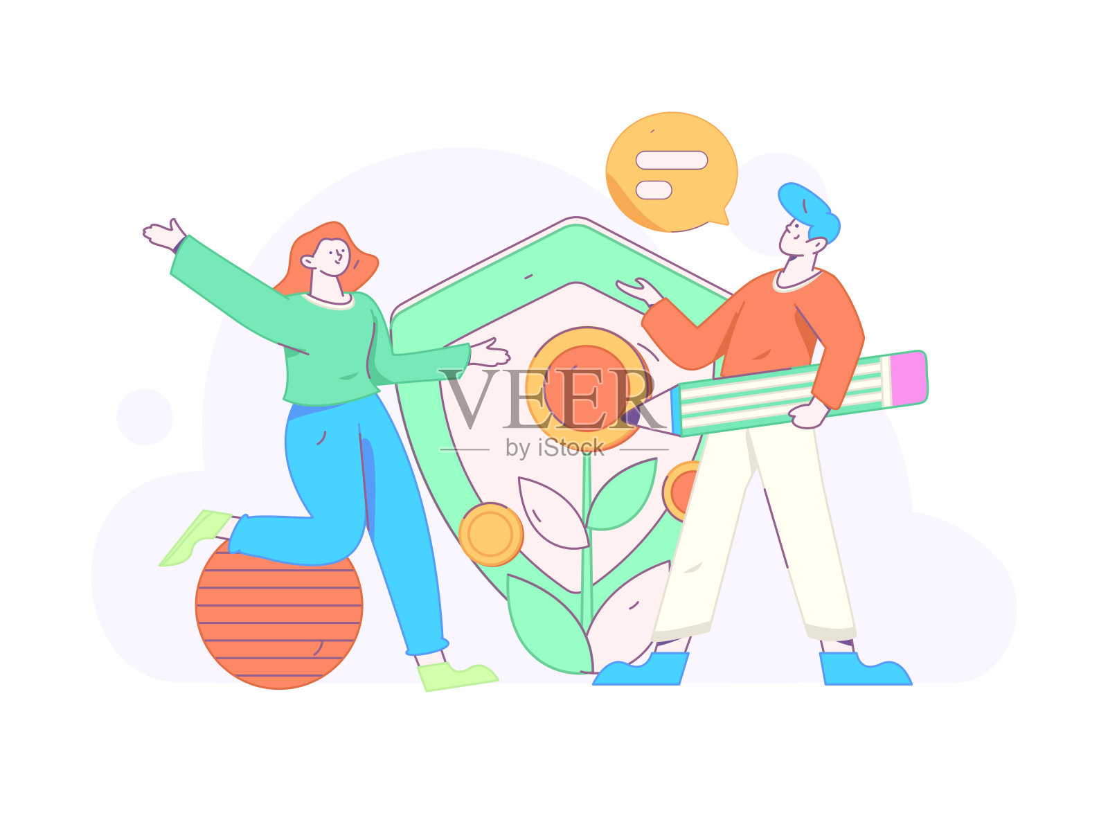 互联网理财投资平面矢量概念操作手绘插图插画图片素材