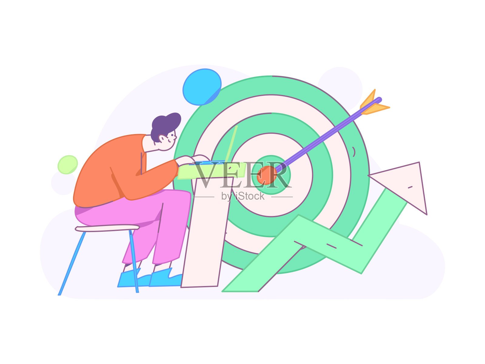 营销策划企业人物平面矢量概念操作手绘插图插画图片素材