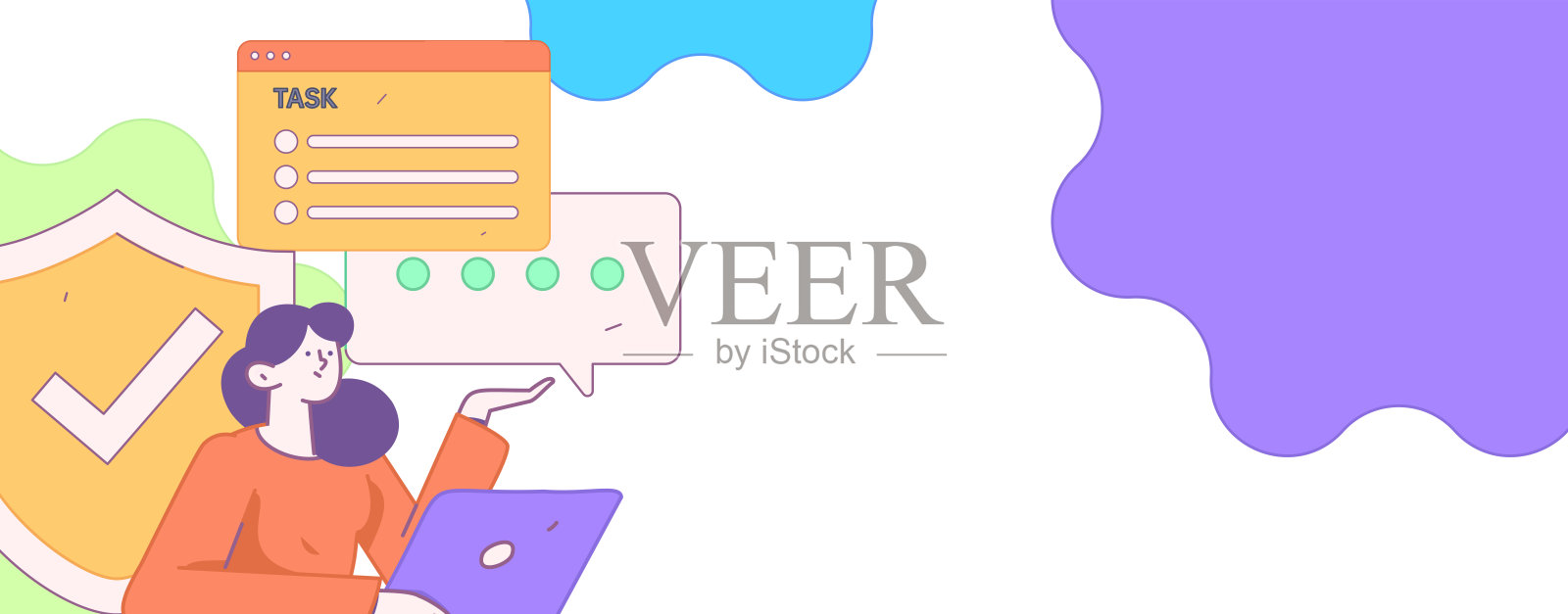 业务网络安全特性平面矢量概念操作手绘插图插画图片素材