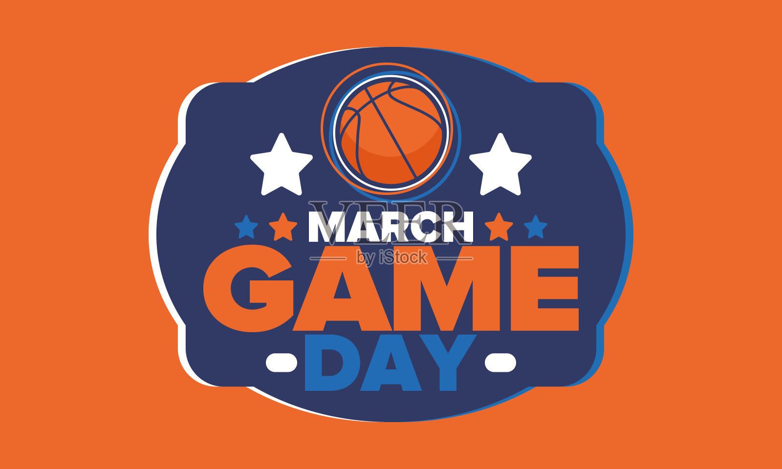 游戏的一天。3月的篮球橄榄球季后赛。美国的超级体育派对。赛季锦标赛的最后几场比赛。职业团体冠军。篮球用的球。运动的海报。矢量图插画图片素材
