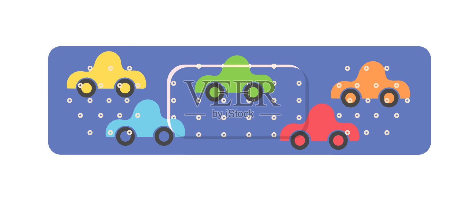 医用石膏贴片与可爱的模式矢量插图孤立在白色上的儿童插画图片素材