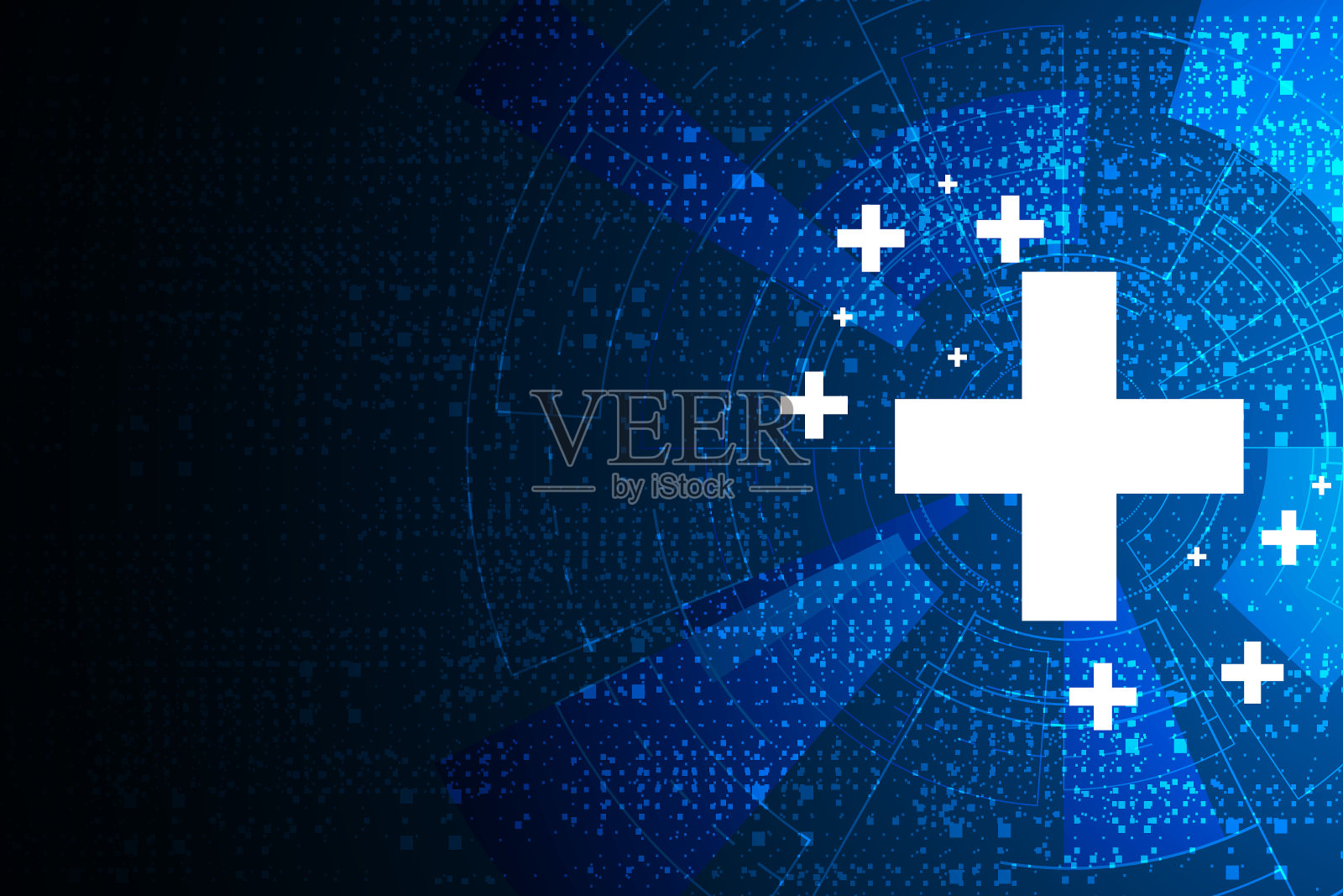 健康医疗创新技术理念插画图片素材