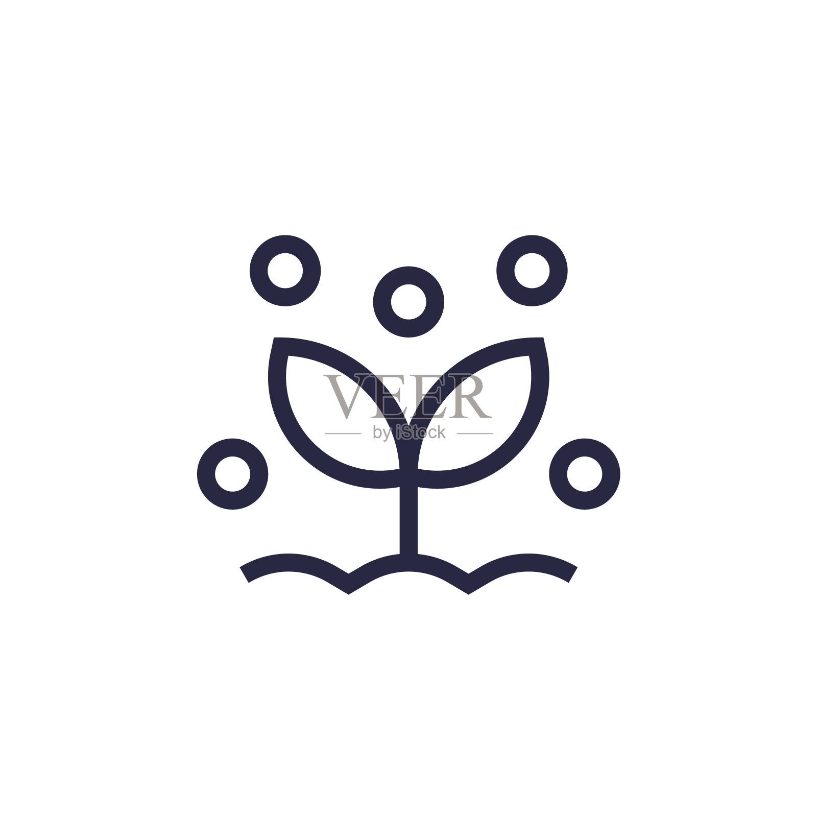 肥料图标，线矢量符号插画图片素材