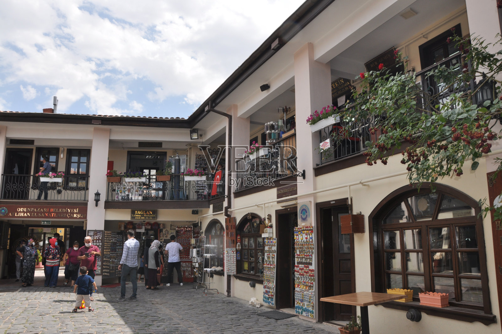 阿特利汉是土耳其埃斯基谢希尔的历史集市。照片摄影图片