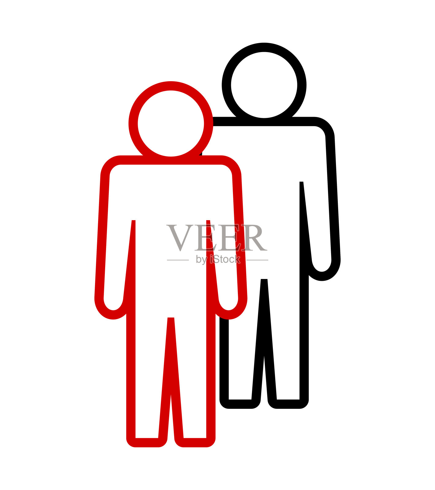 象征，人的象征。插画图片素材