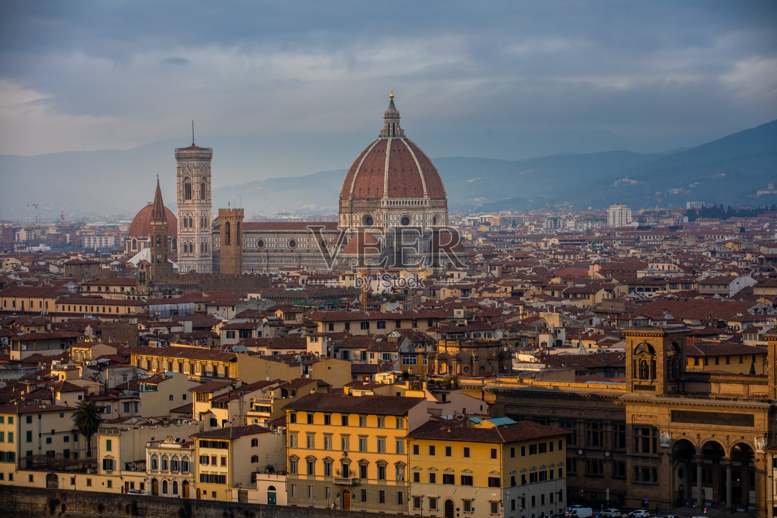 佛罗伦萨的城市景观照片摄影图片