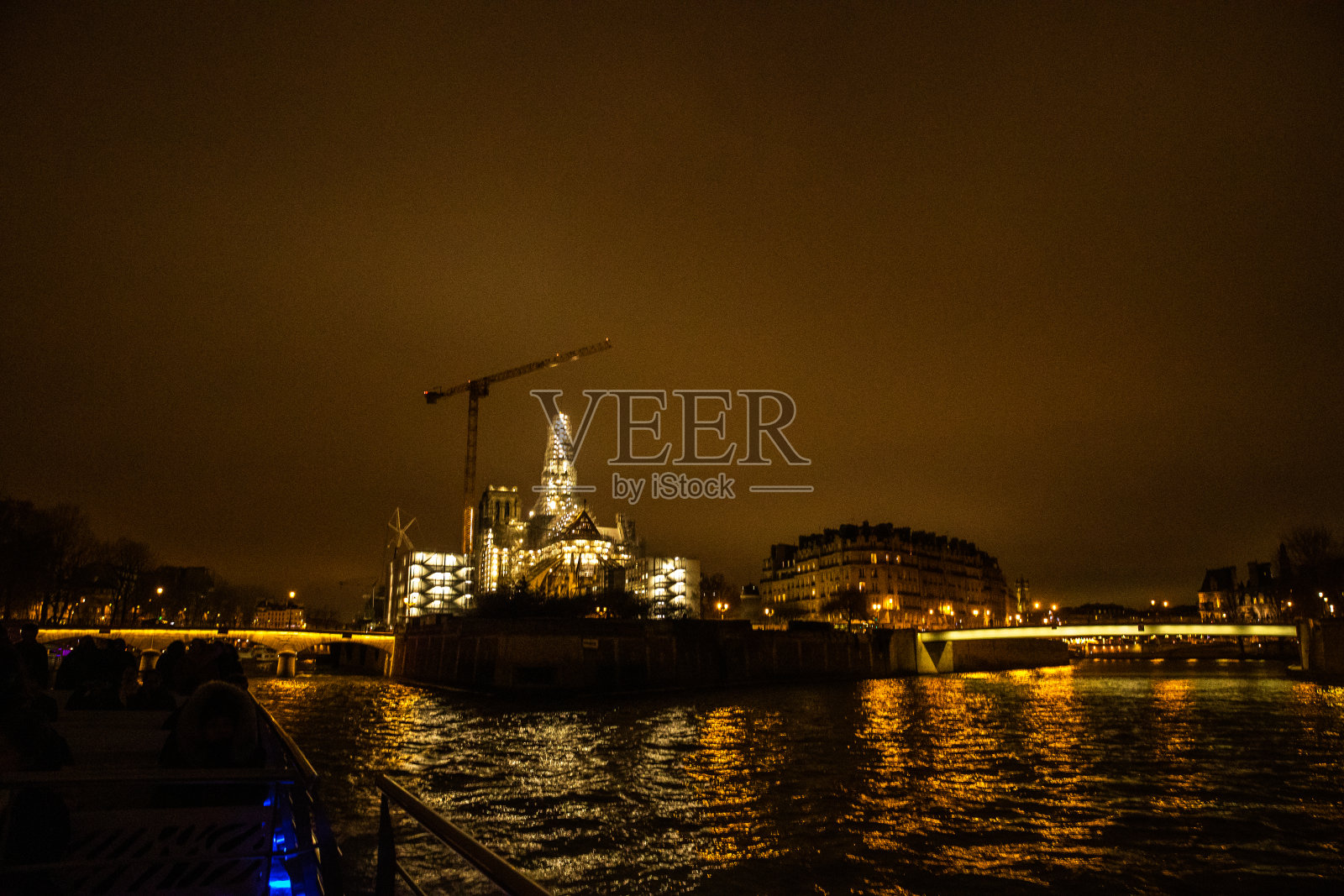 塞纳河的景色照片摄影图片