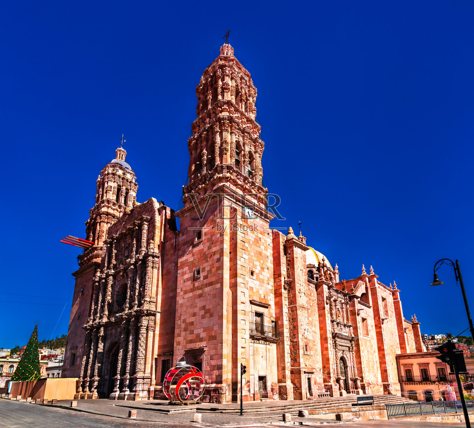 墨西哥萨卡特卡斯圣母升天大教堂照片摄影图片