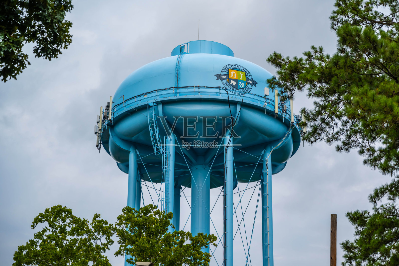 南卡罗来纳非常美丽的艾肯镇照片摄影图片