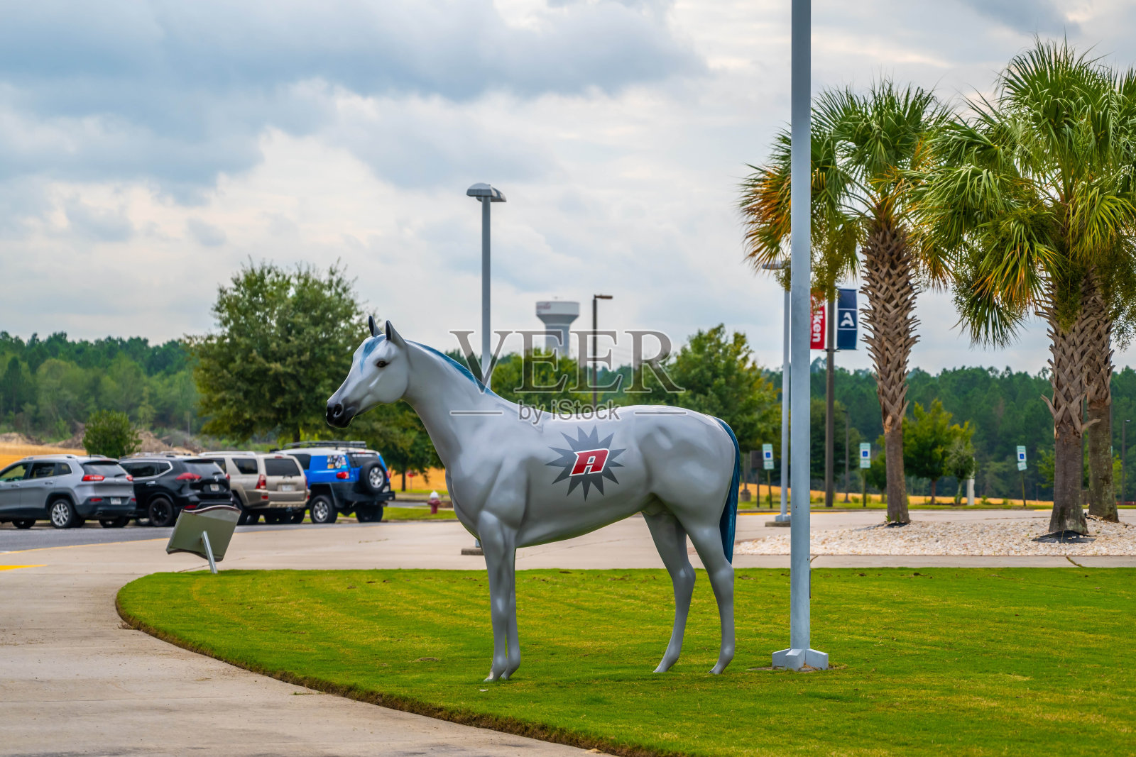 南卡罗来纳艾肯南部的一所公立综合学院照片摄影图片