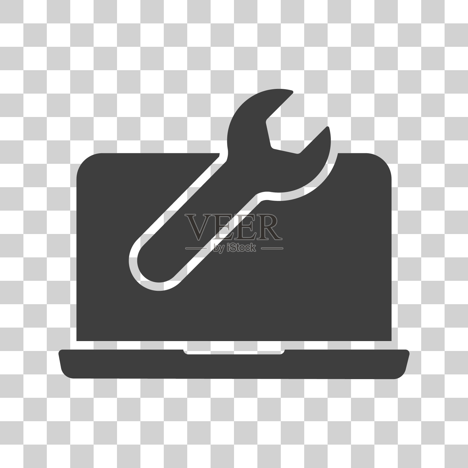 白色背景上的工具图标插画图片素材