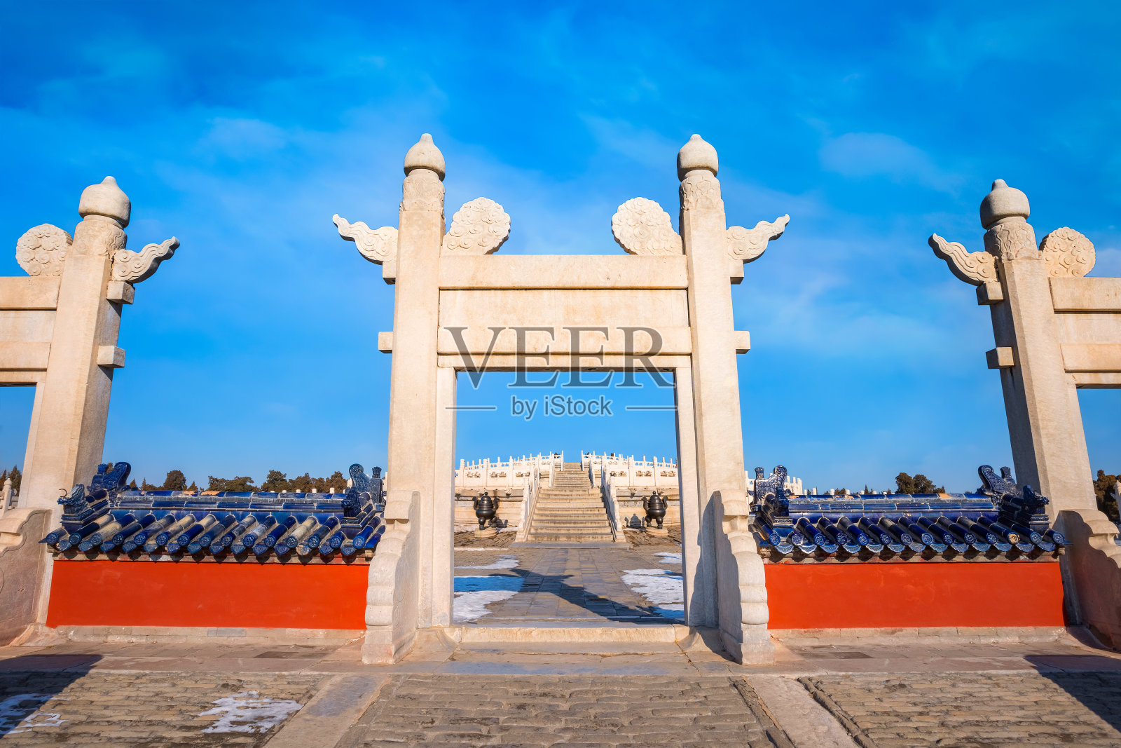 中国北京天坛的圆丘坛照片摄影图片