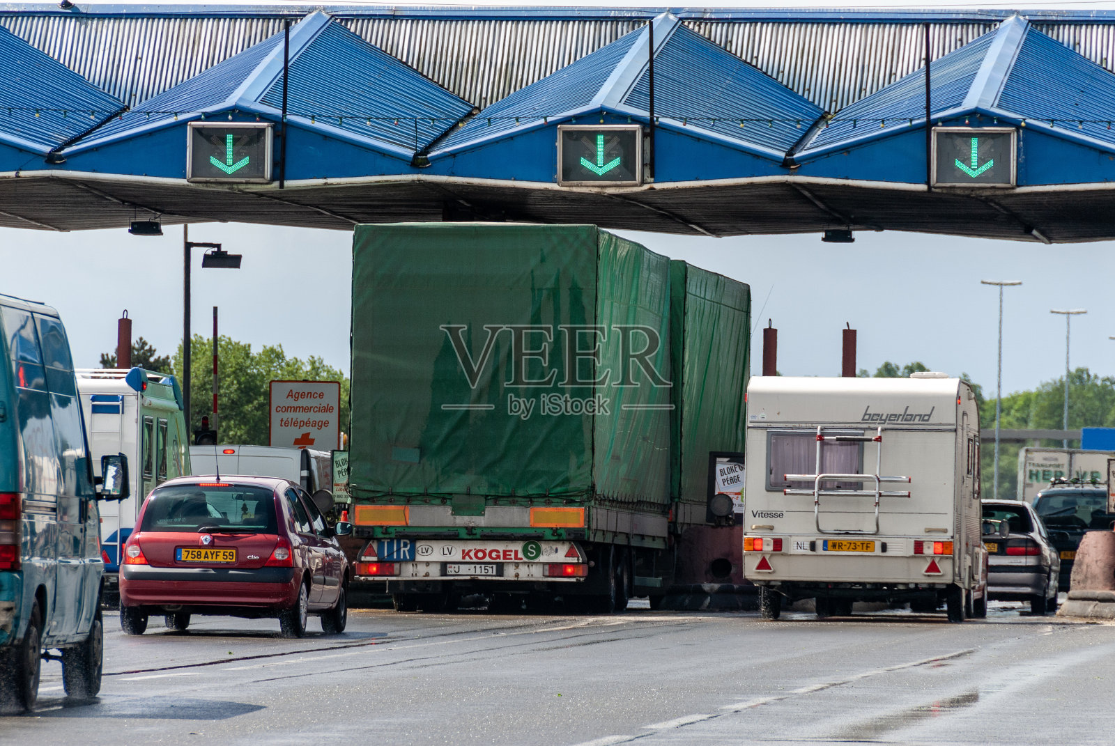 法国巴黎的收费站照片摄影图片
