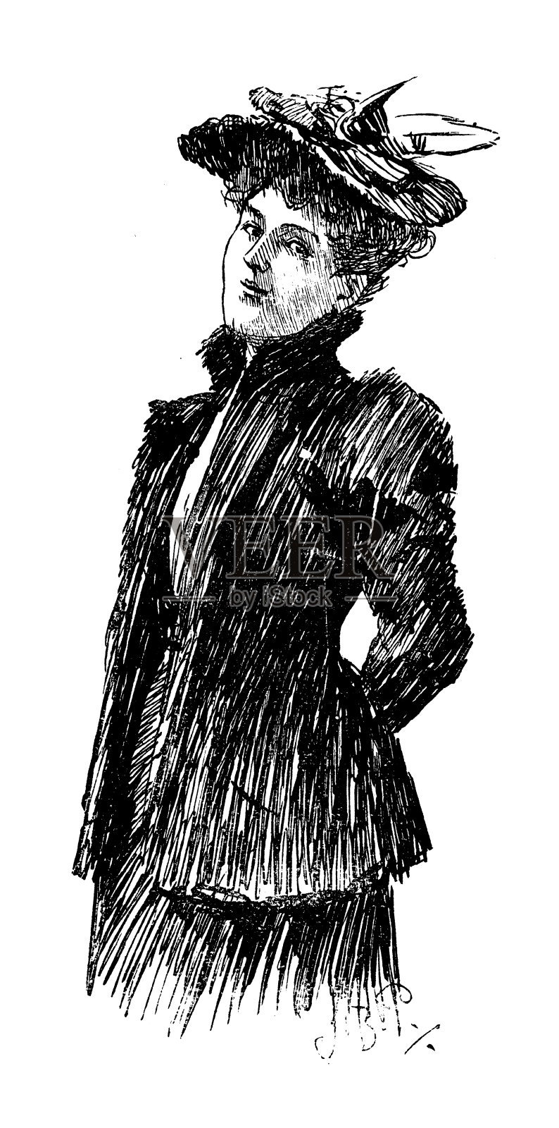 英国讽刺漫画插画图片素材