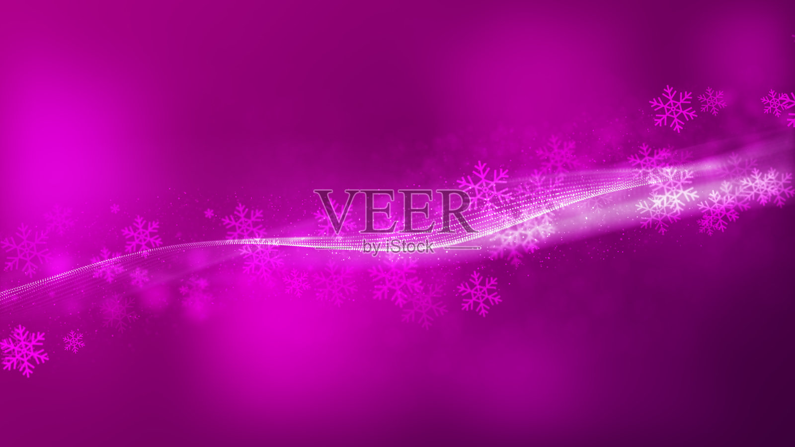 柔和的彩色散景和雪花的详细背景照片摄影图片