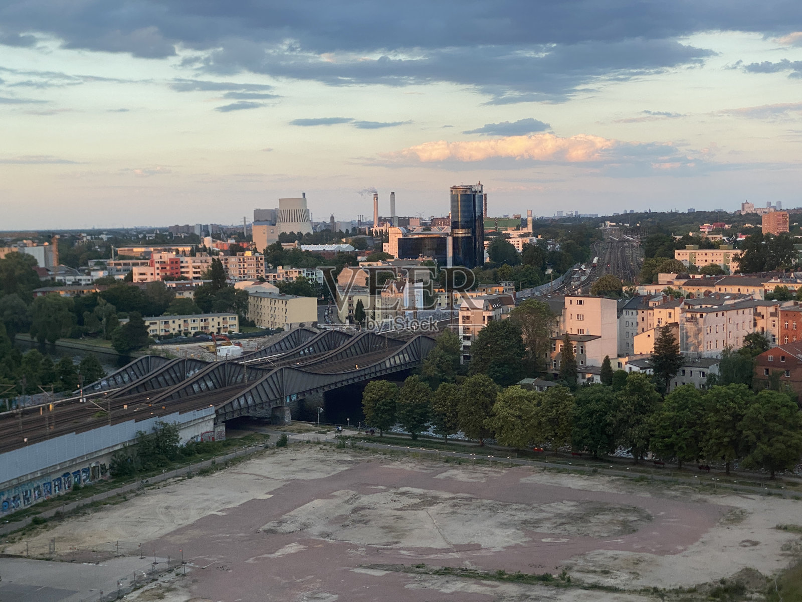 俯瞰柏林斯潘道照片摄影图片