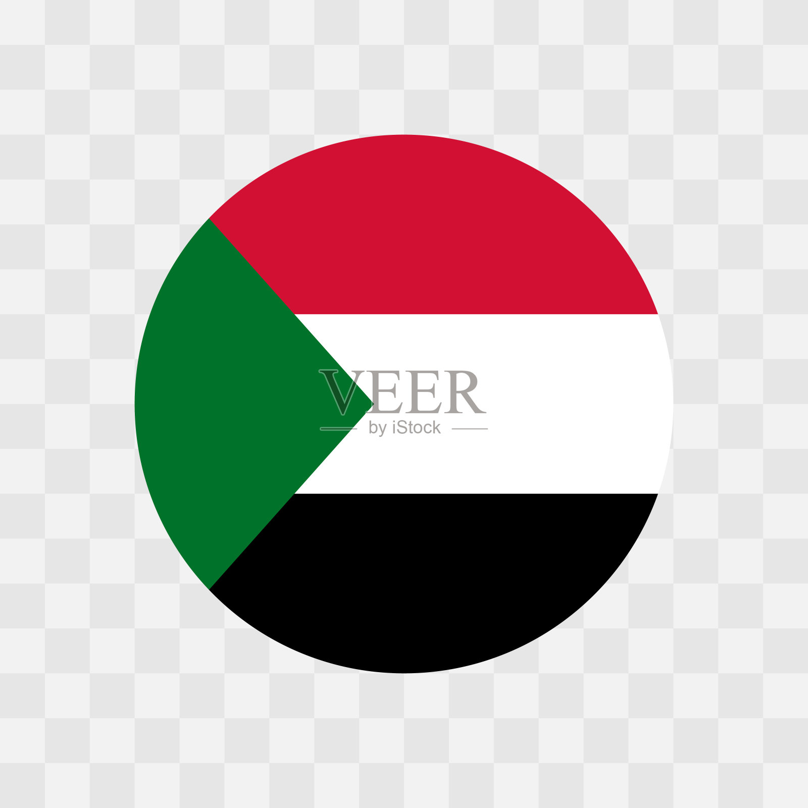 苏丹矢量旗插画图片素材