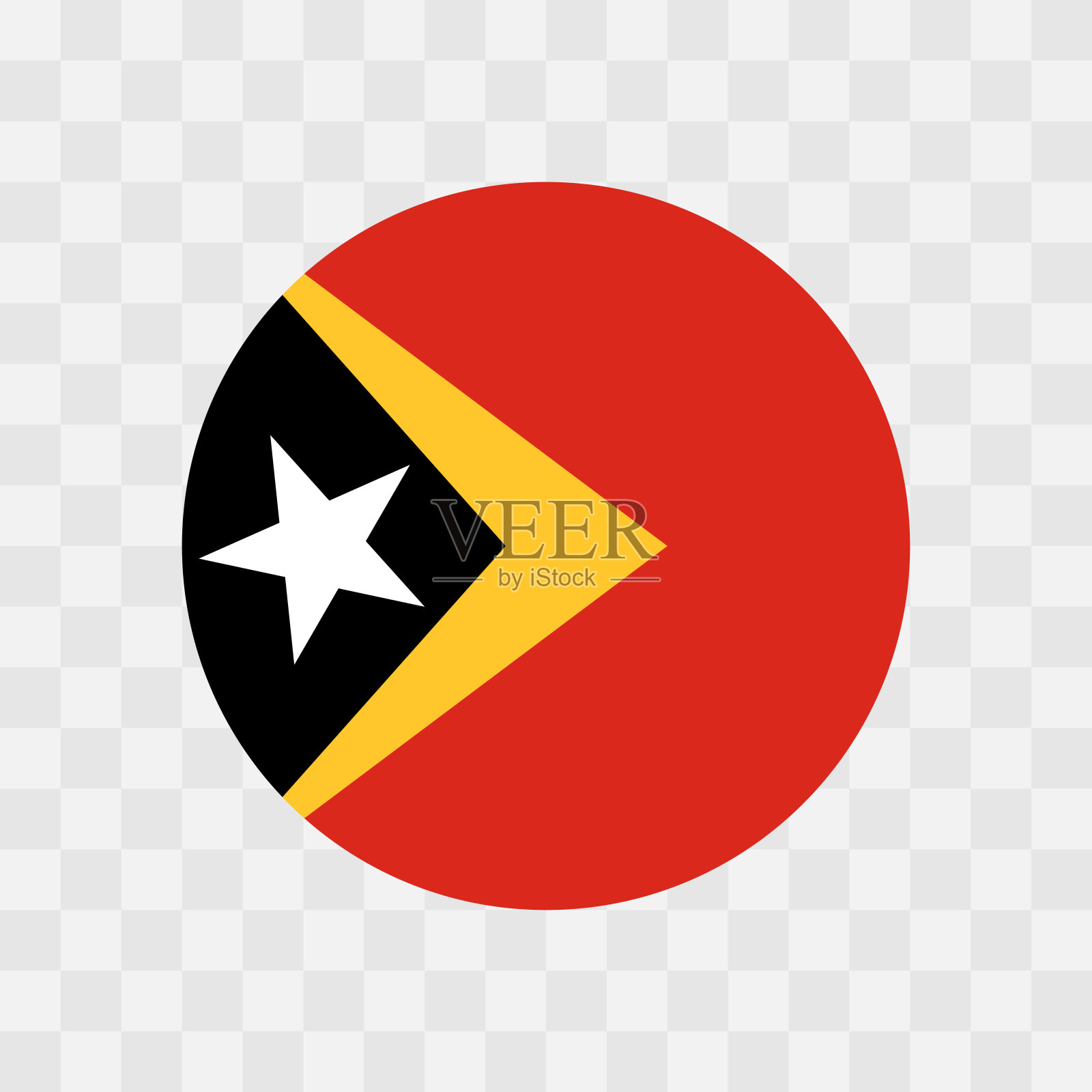 东帝汶矢量旗插画图片素材