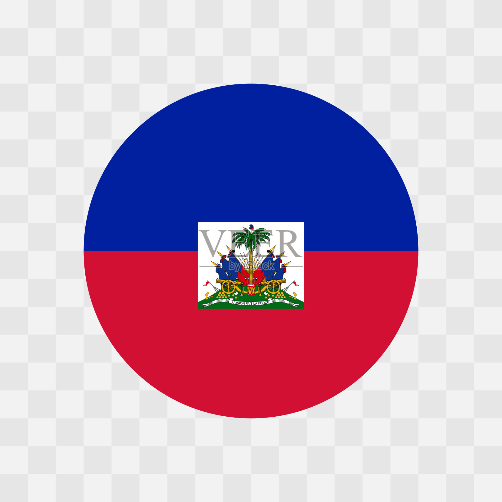 圆圈矢量海地国旗插画图片素材