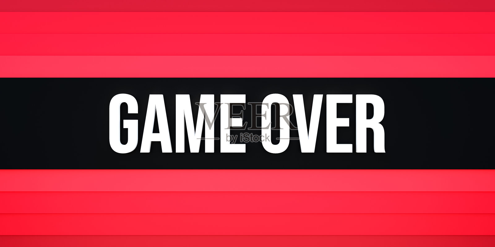 游戏结束。插画图片素材