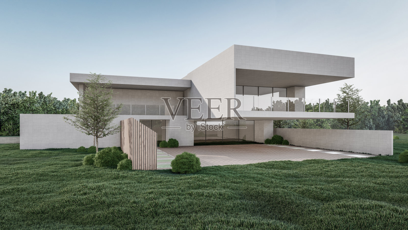 建筑3D渲染图照片摄影图片