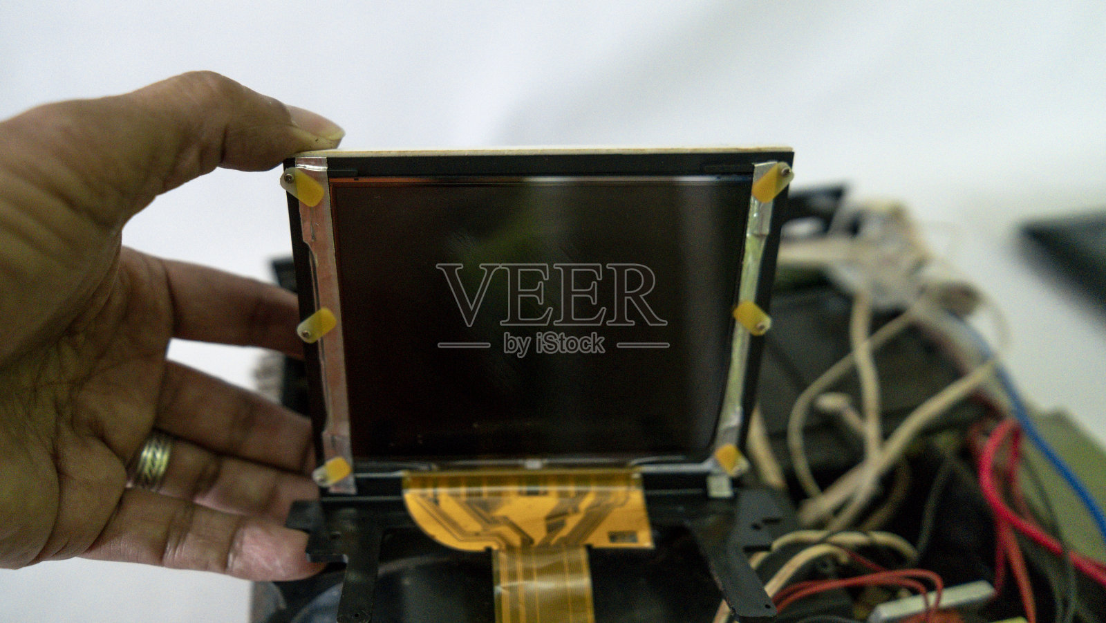 视频和多媒体投影仪打开维修与led灯照片摄影图片