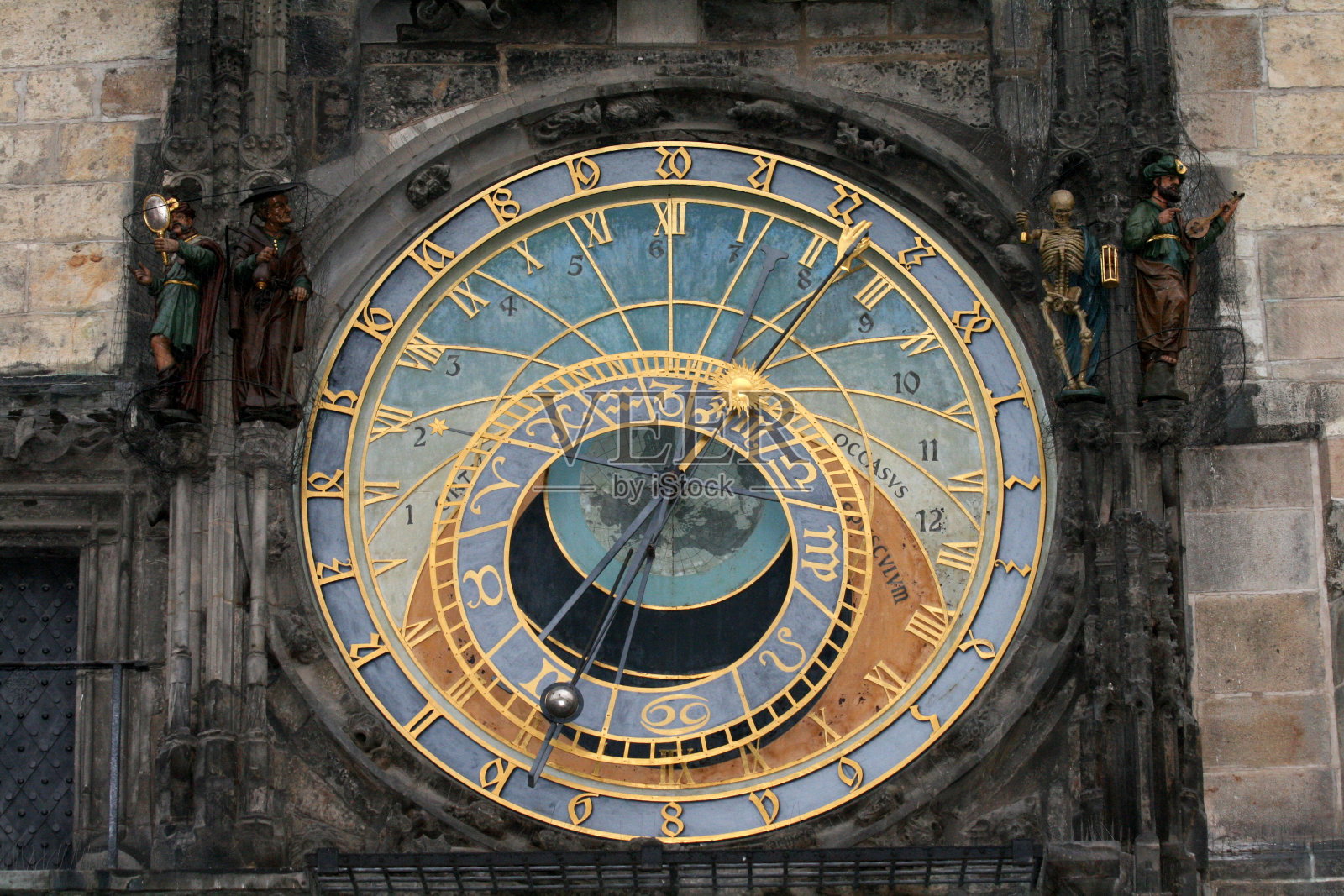 捷克共和国布拉格的天文钟楼照片摄影图片