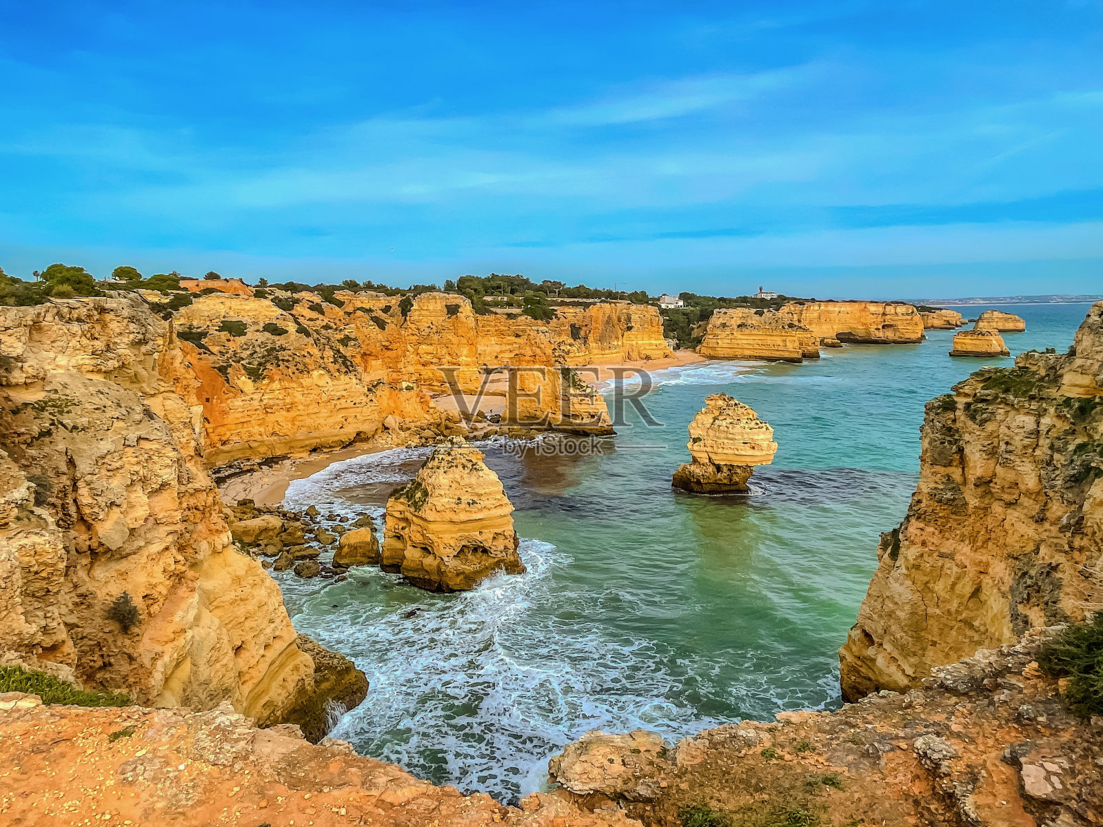 七悬谷小径上的路线。Percurso do Sete Vales Suspensos照片摄影图片