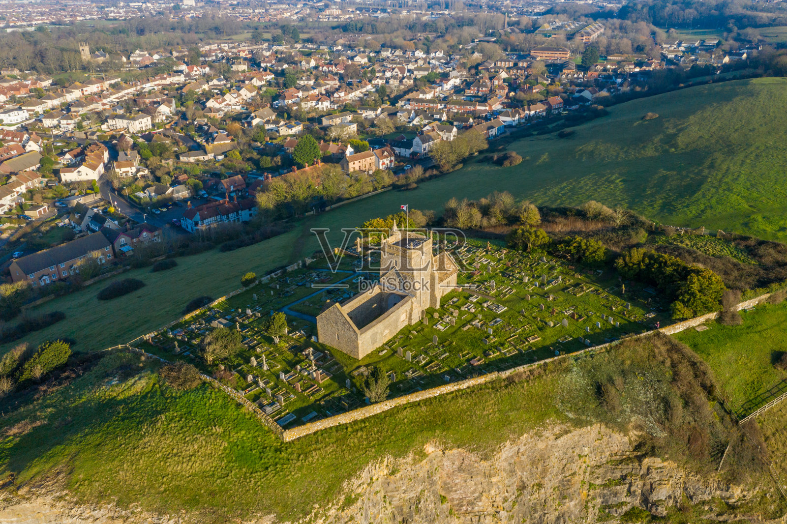 韦斯顿超级母马的上坡山和船坞照片摄影图片