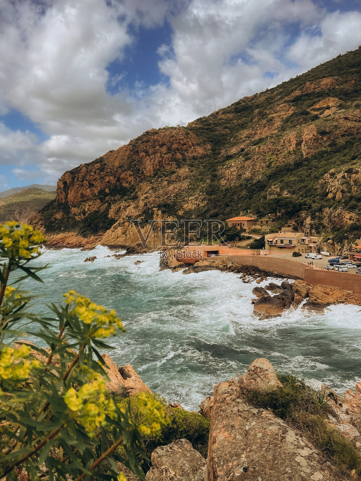 科西嘉碧蓝的海水照片摄影图片