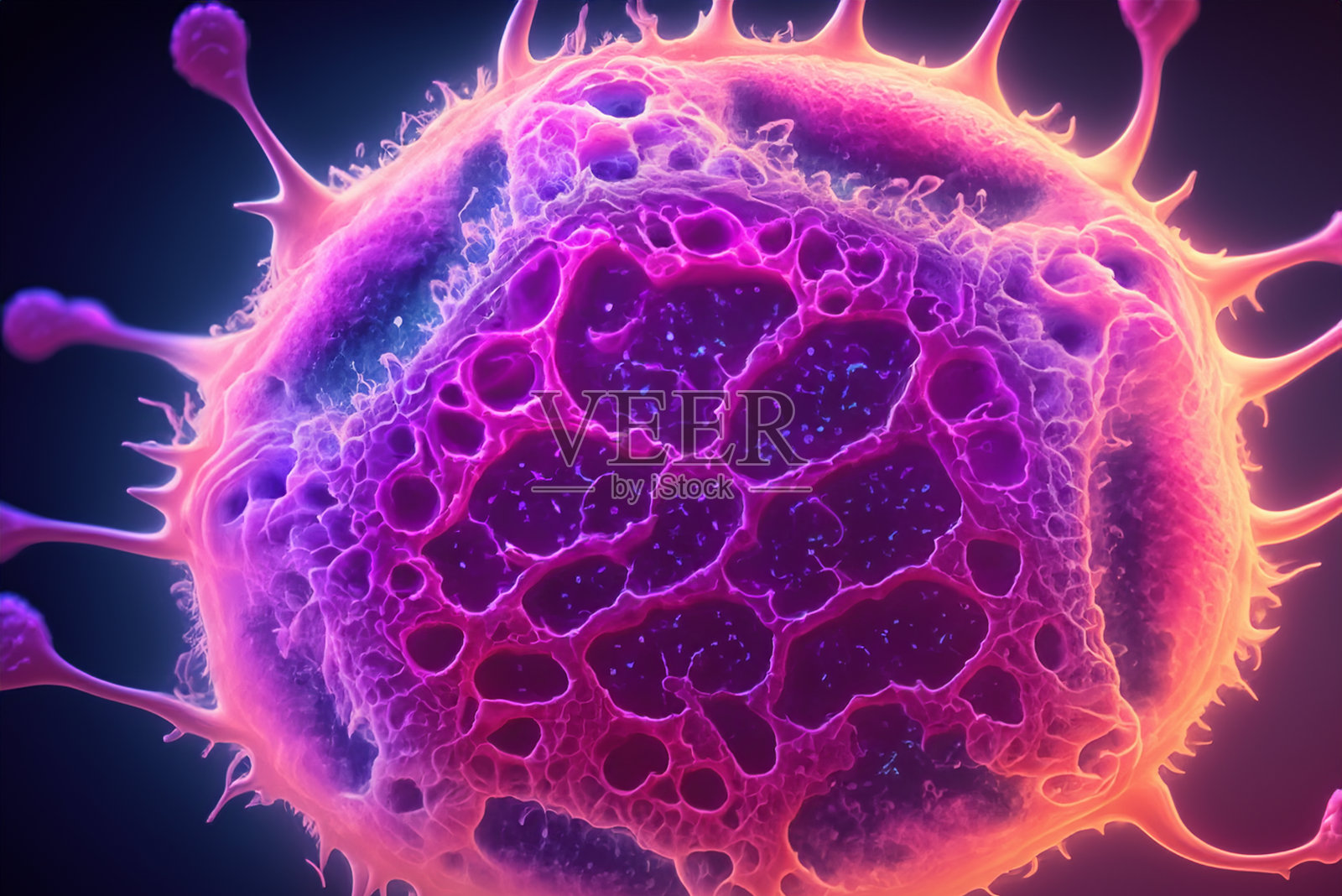 人类癌细胞照片摄影图片