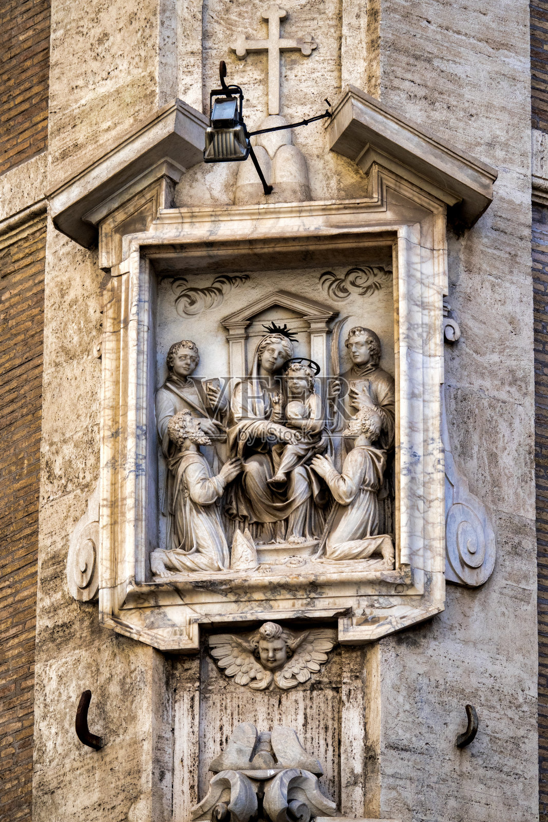 圣母与圣子照片摄影图片