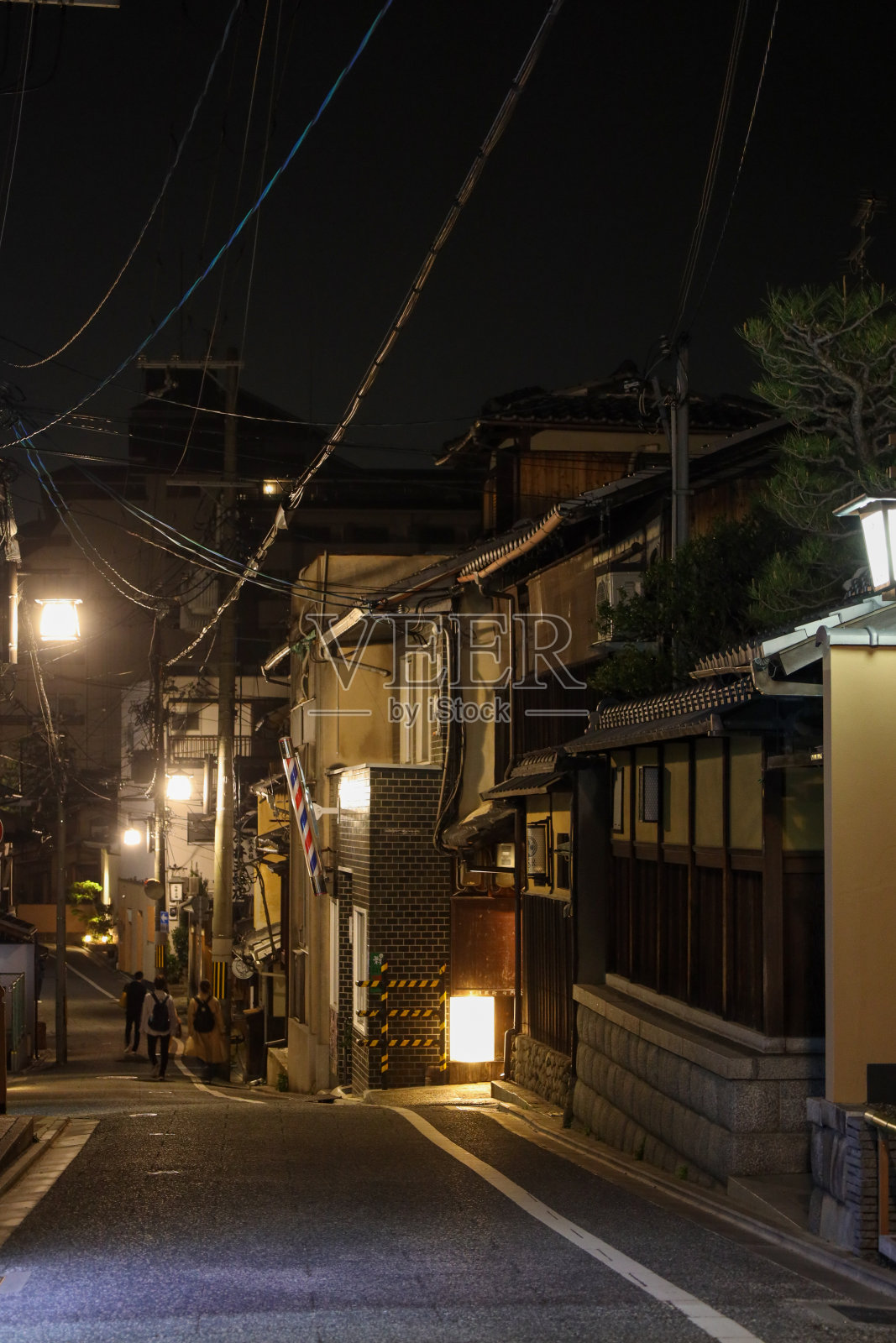 日本京都二年坂夜景照片照片摄影图片