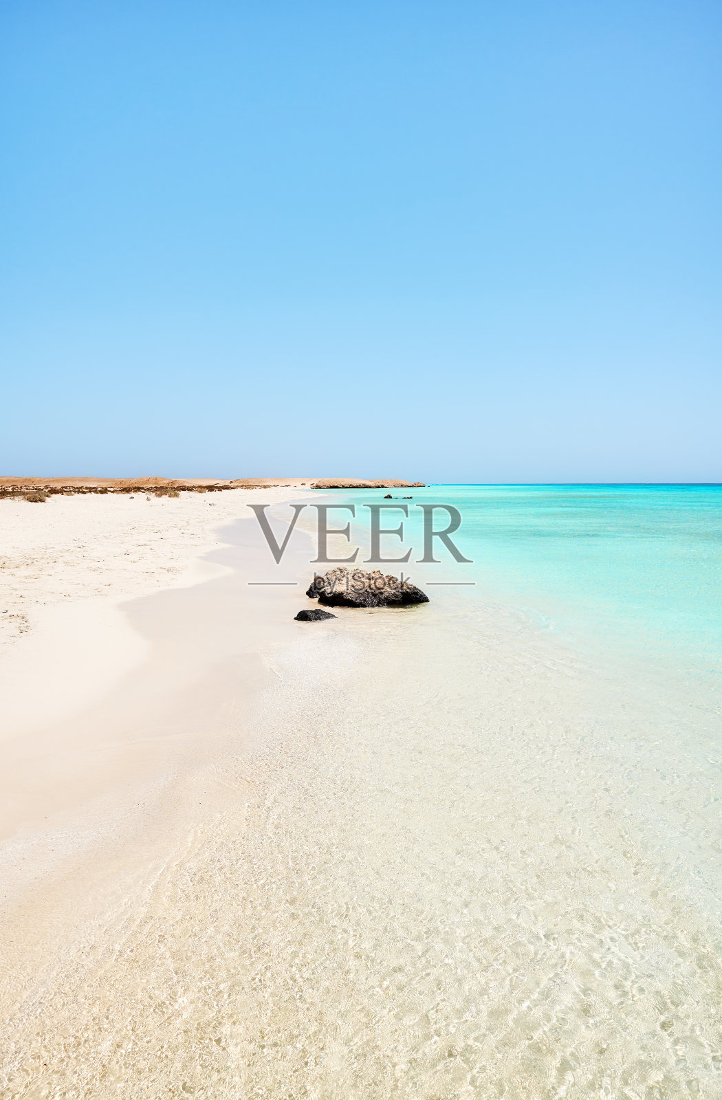 埃及碧绿海水的沙滩照片摄影图片