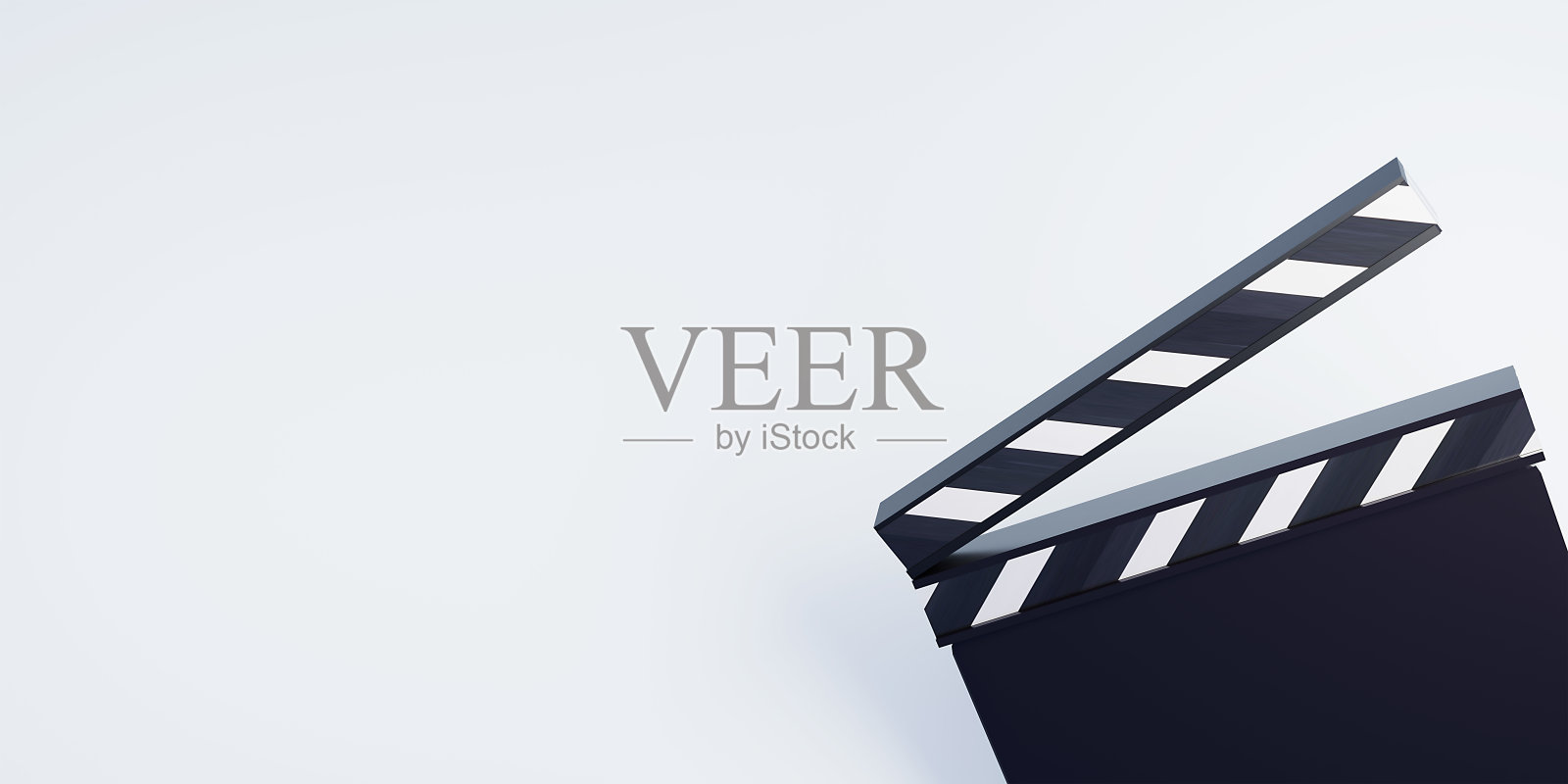 电影的概念。3d插图，海报和横幅。文本模板设计。照片摄影图片