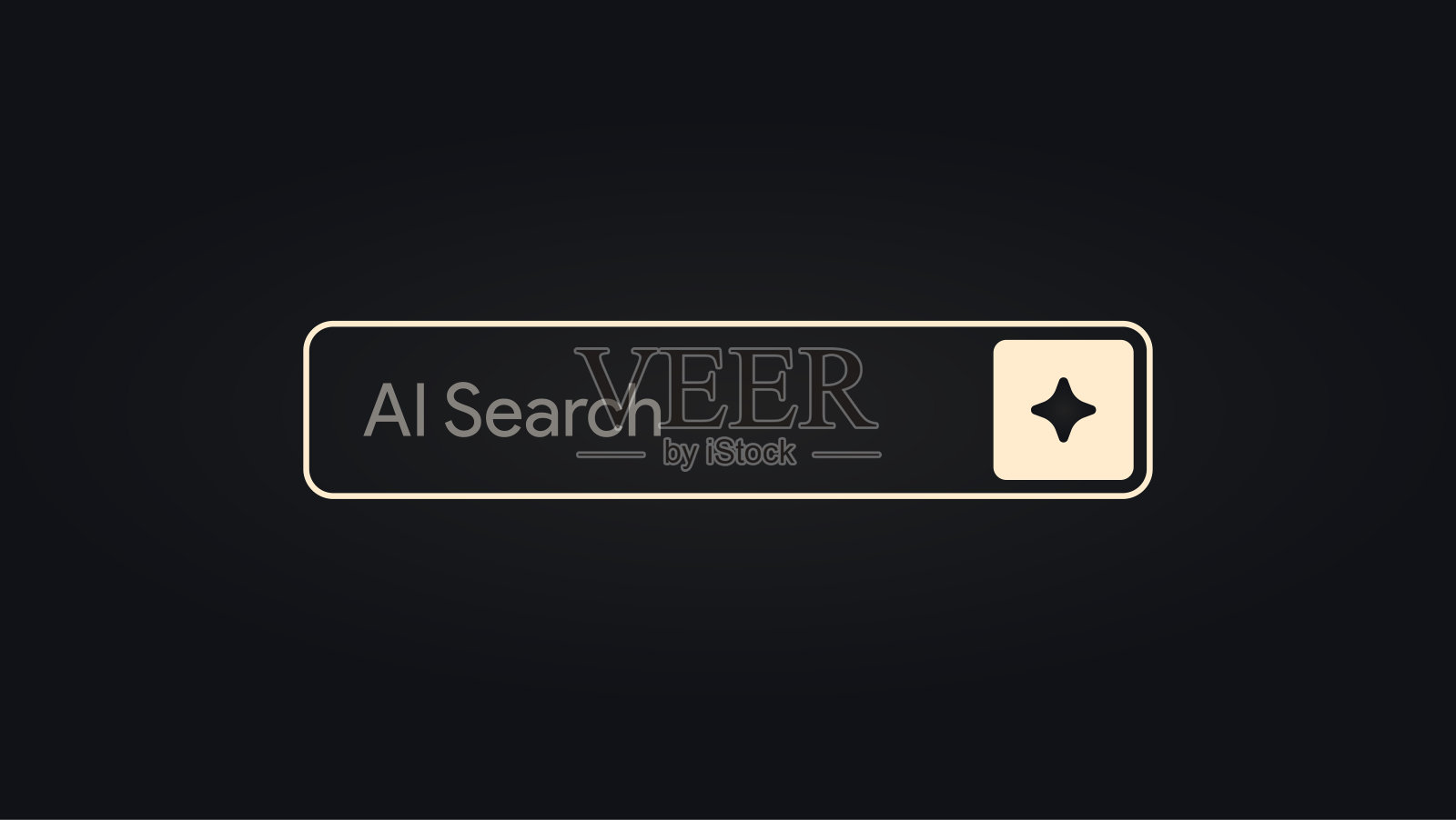 人工智能搜索栏。人工智能聊天机器人。用LLM浏览器浏览。查询窗口。生成工具。矢量图插画图片素材