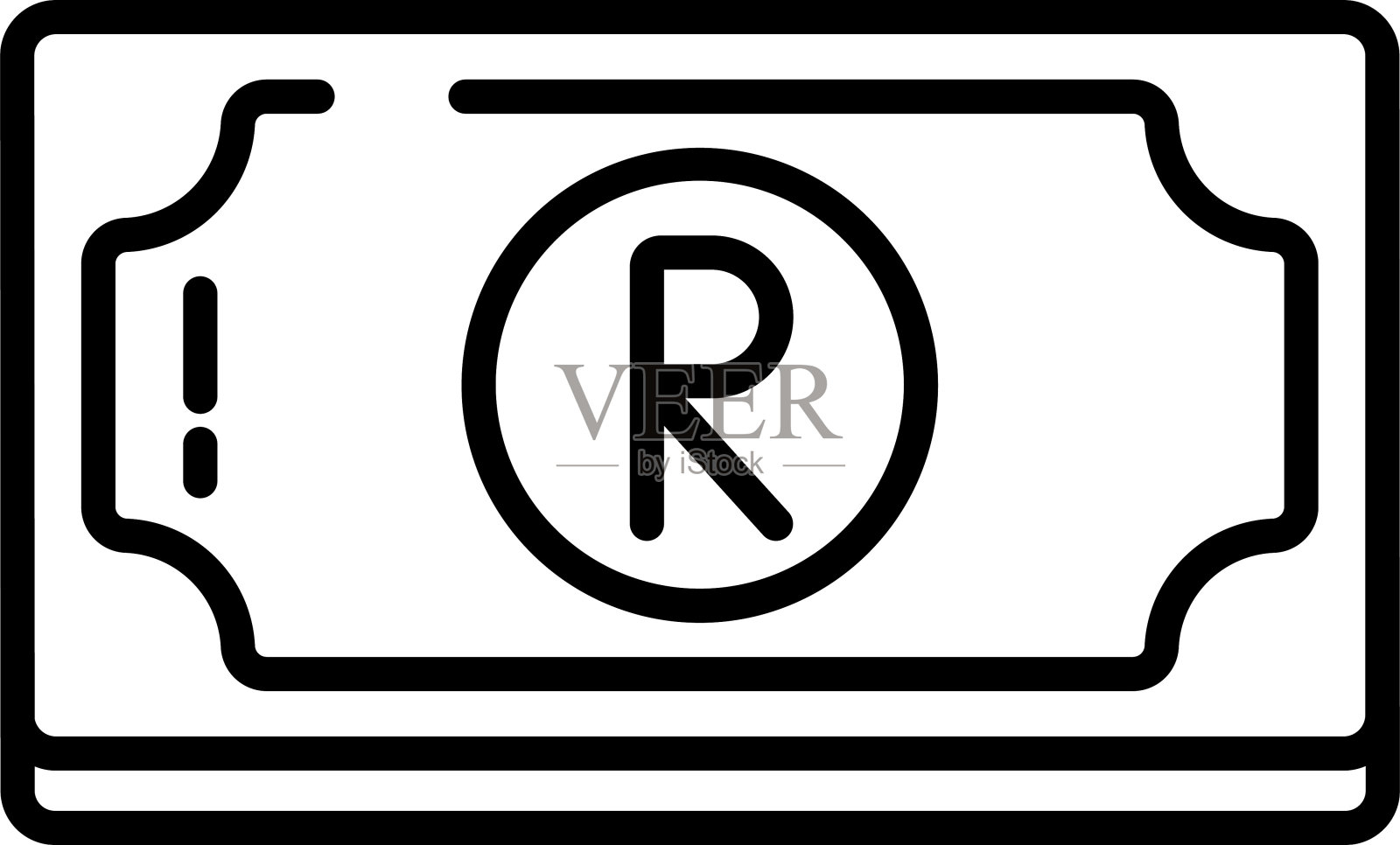 兰德轮廓矢量图插画图片素材