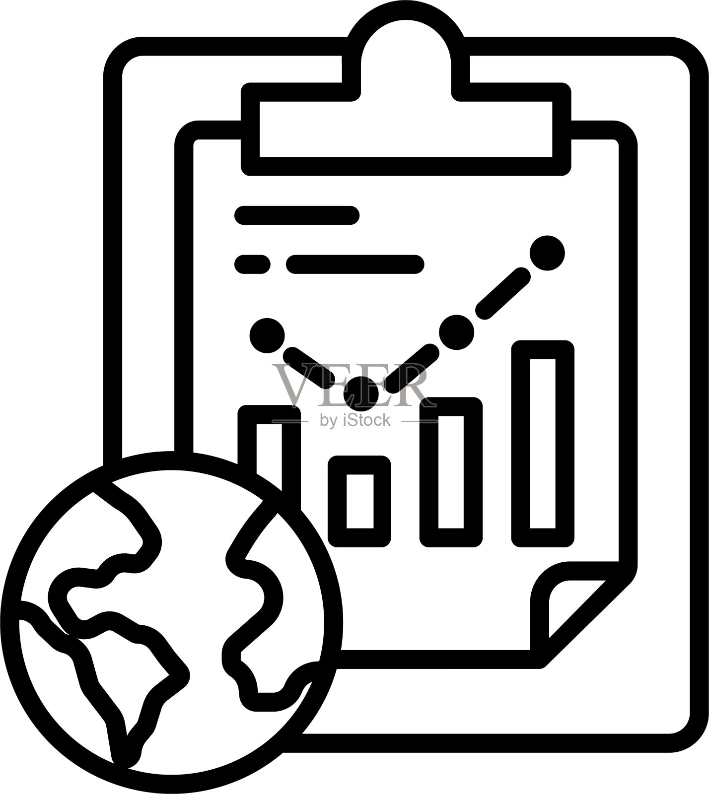 地球报告大纲矢量插图插画图片素材