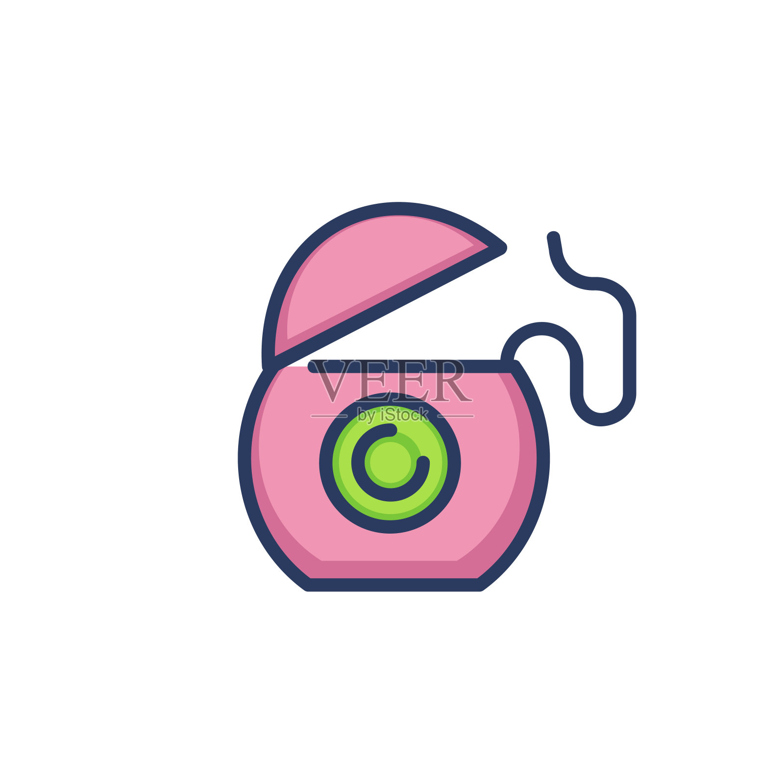 牙线图标插画图片素材