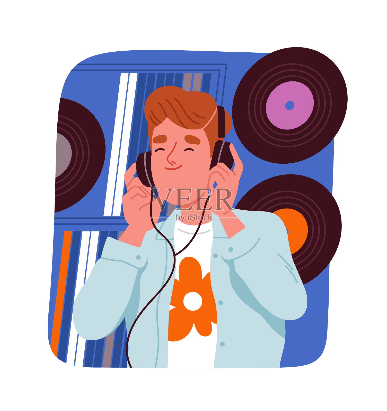 人应对压力矢量插画图片素材