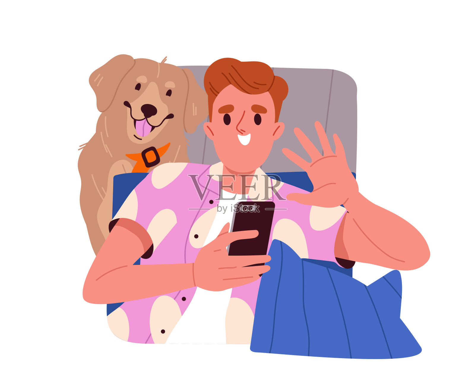 人应对压力矢量插画图片素材