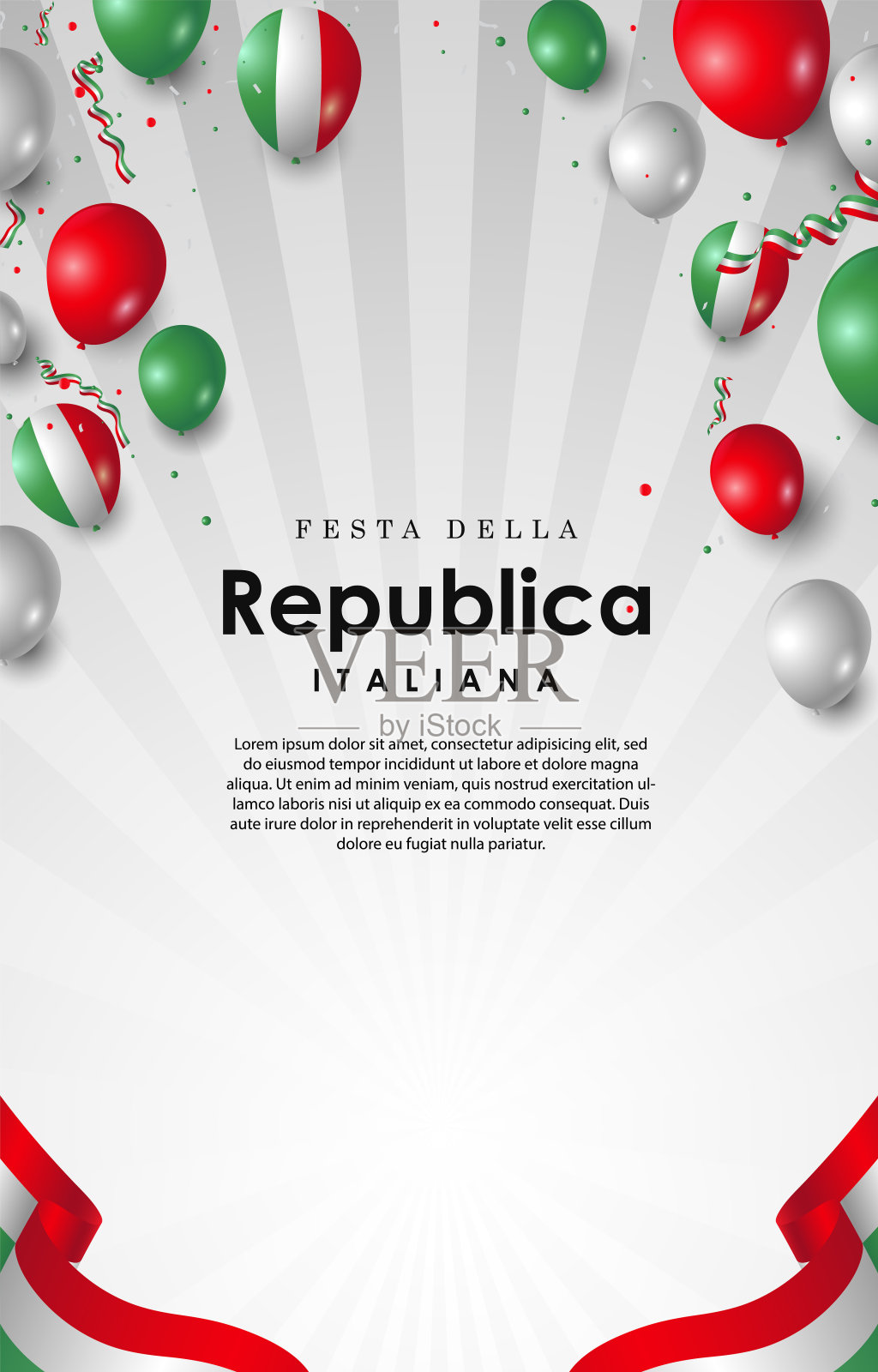 Festa Della republicica背景插画图片素材