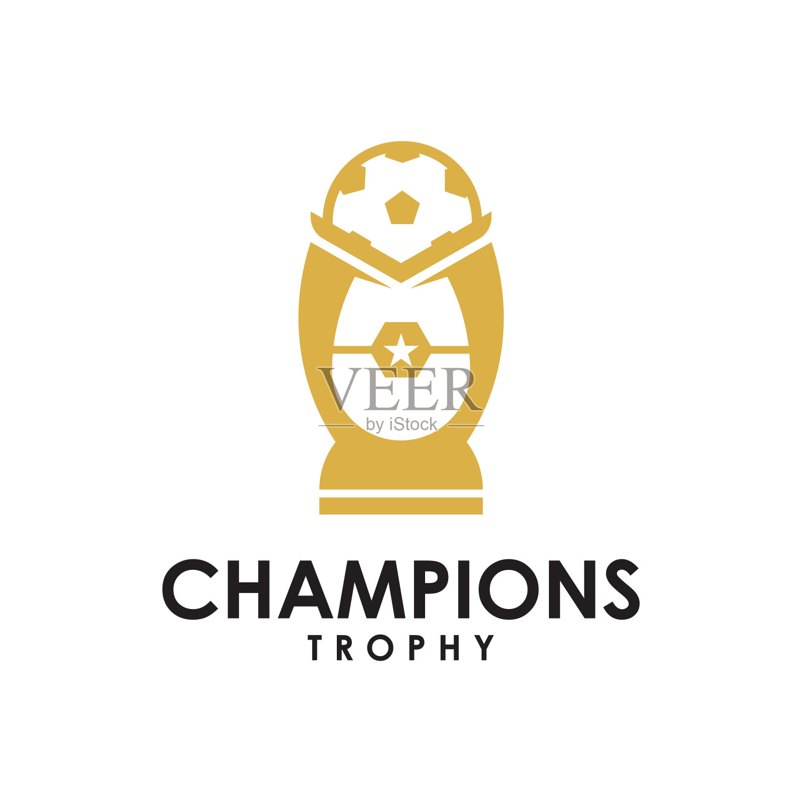 矢量插图奖杯标志模板插画图片素材