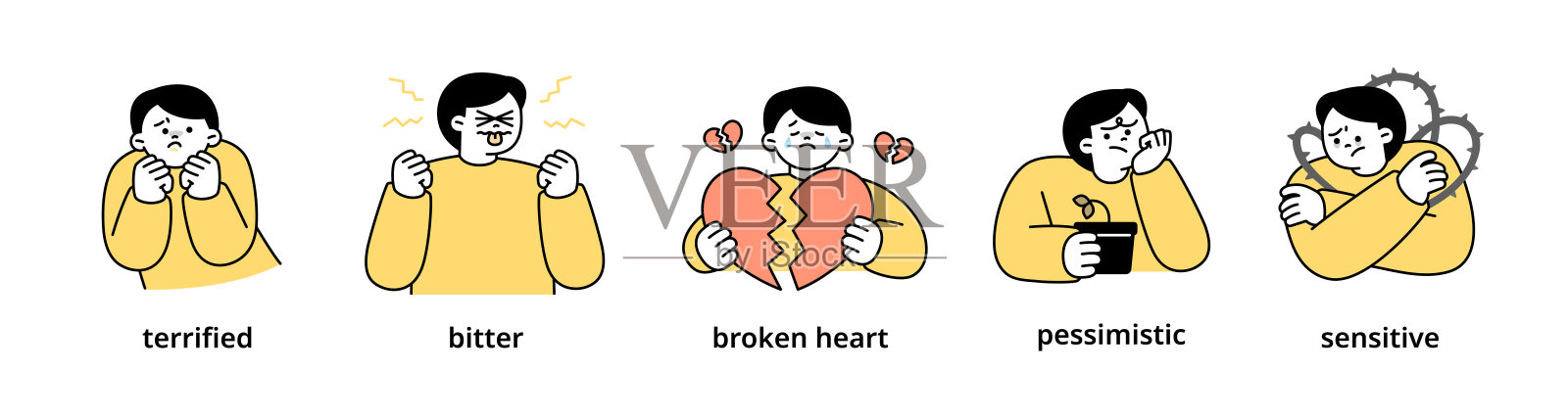 情感插画图片素材