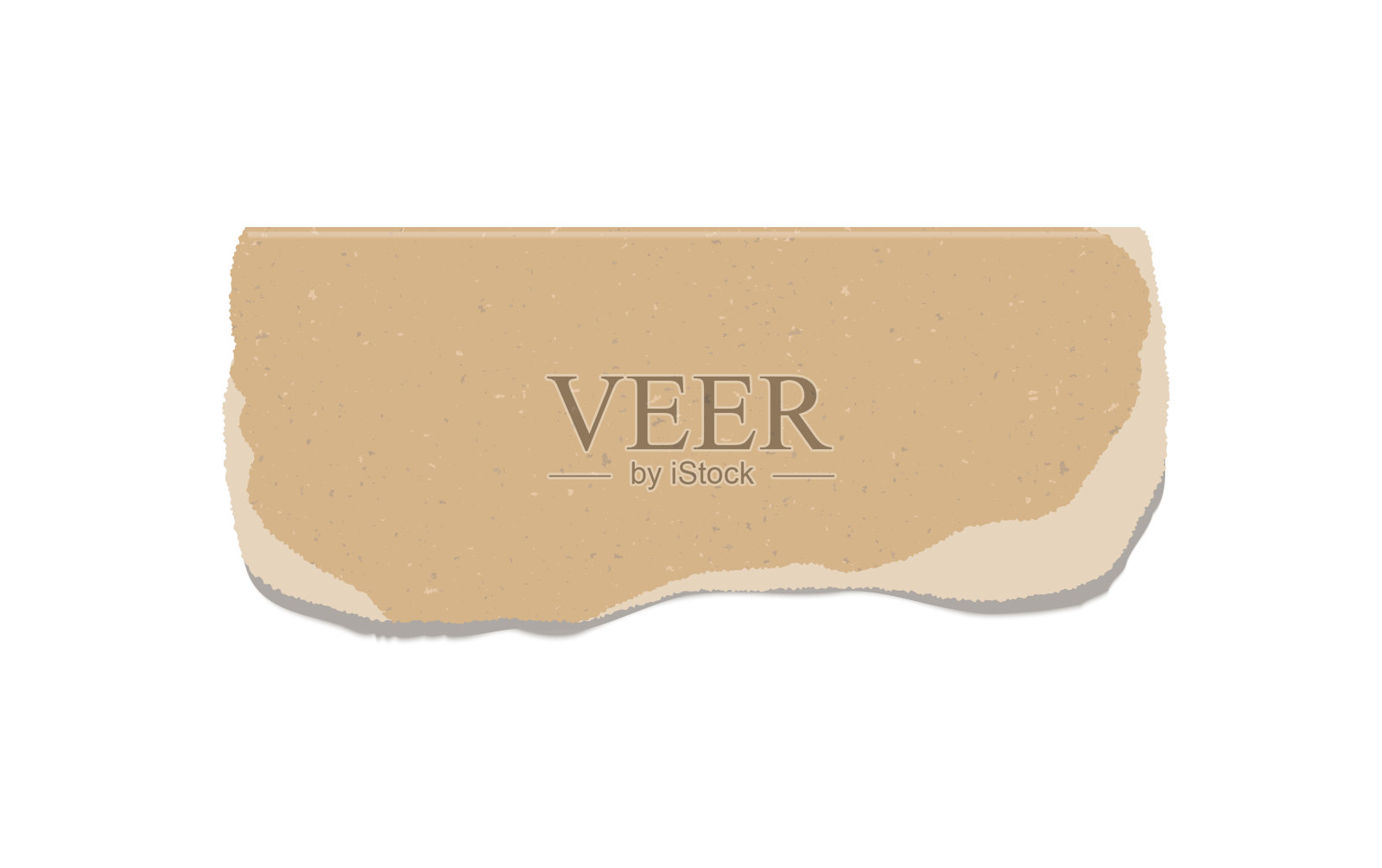 牛皮纸撕裂纸板矢量插图插画图片素材