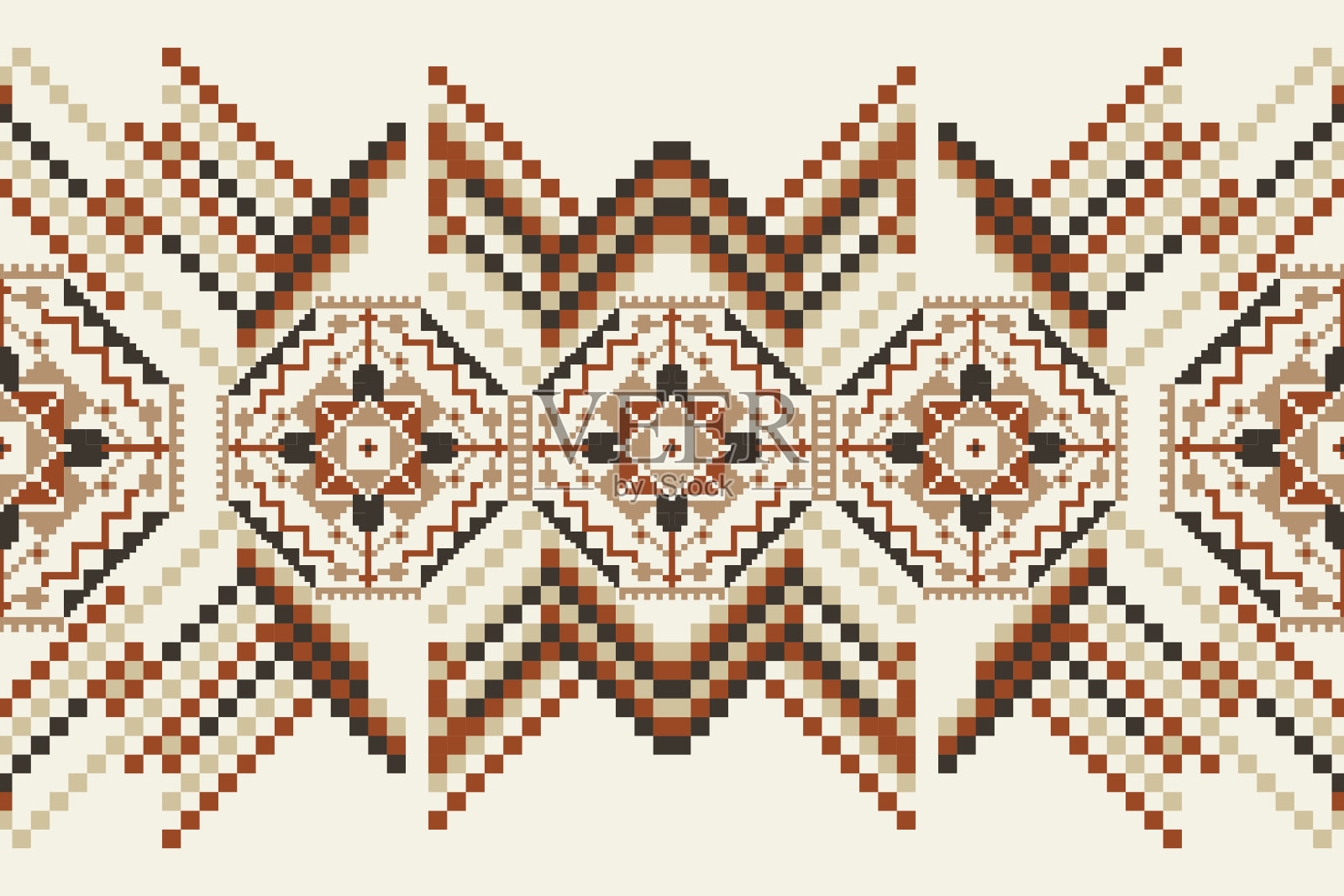 几何民族格局矢量插画图片素材