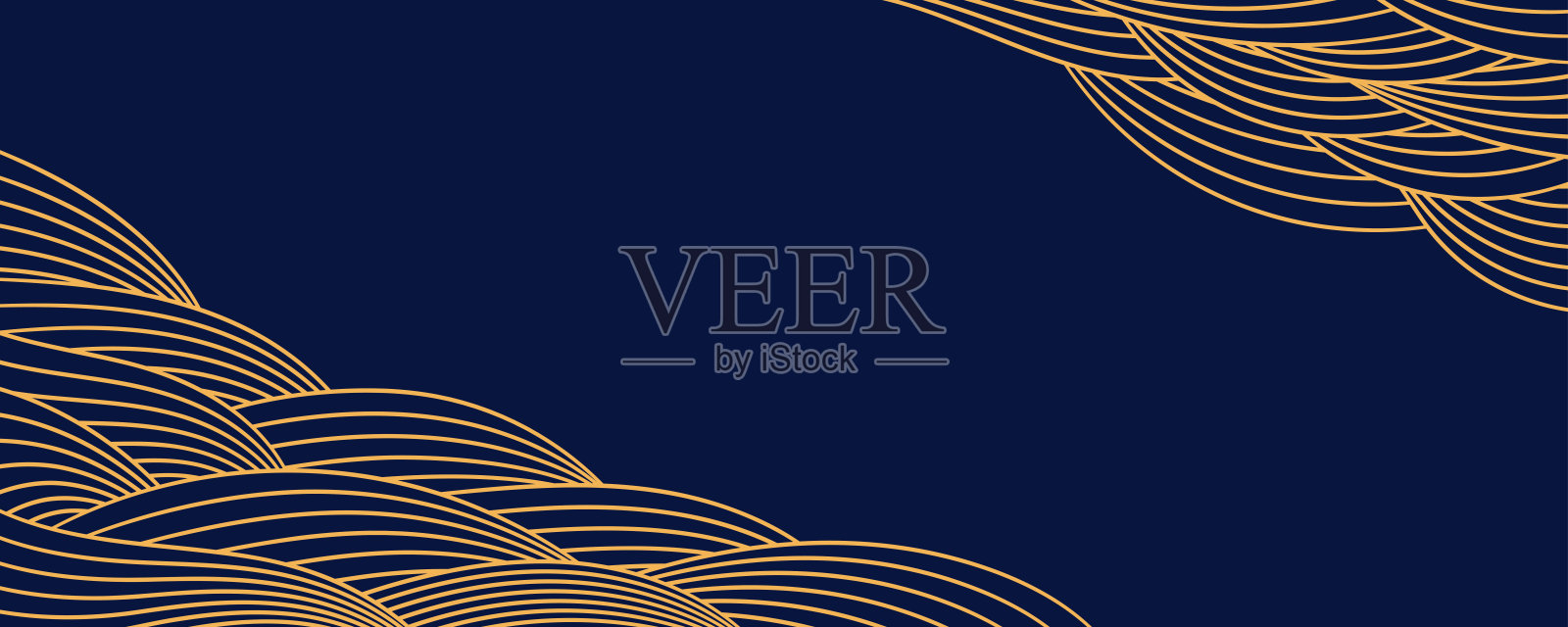 云，波浪，曲线抽象的背景插画图片素材