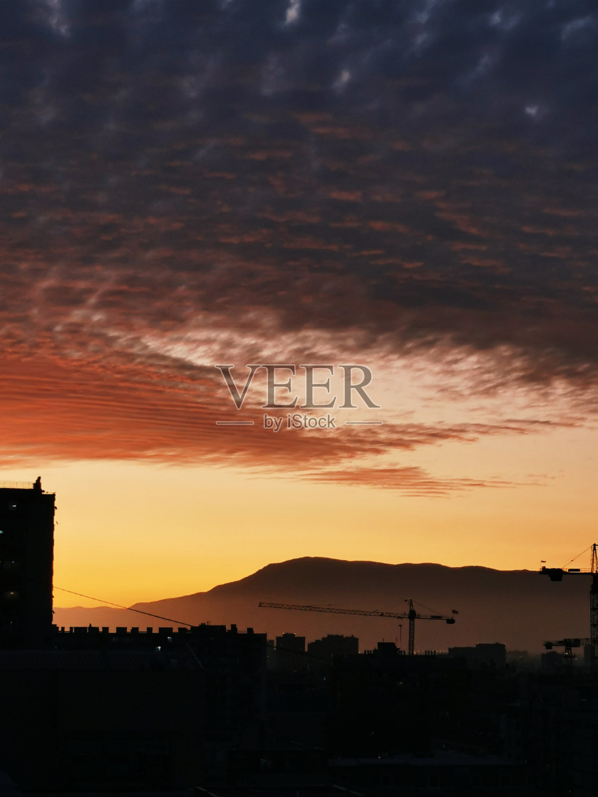 日落在城市照片摄影图片